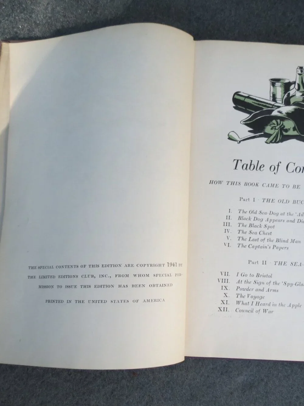 Vintage Classic Robert Louis Stevenson 1941 TREASURE ISLAND